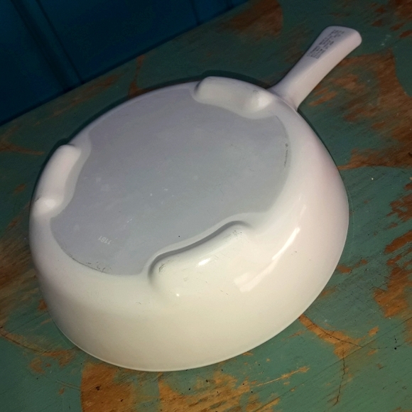 Frying Pan Corning Ware White Pattern Glass Pearl Microwave Mini Cookware 7 inch - Picture 6 of 13